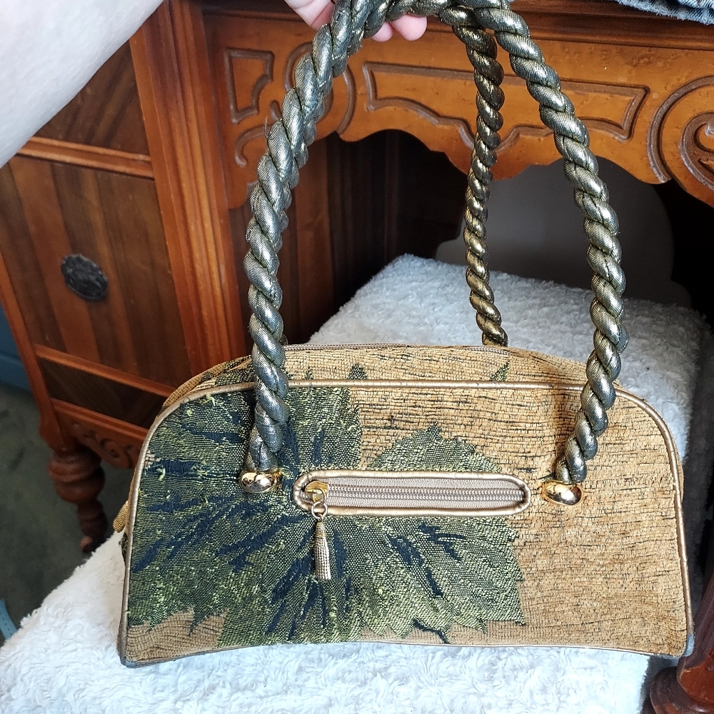 Tropical Palm Tree Boho Tapestry Carpet bag handbag purse Quirky Unique